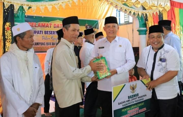  Plt Bupati Pasaman, Sabar AS saat launching Kampung Quran di Muaro Sungai Lolo